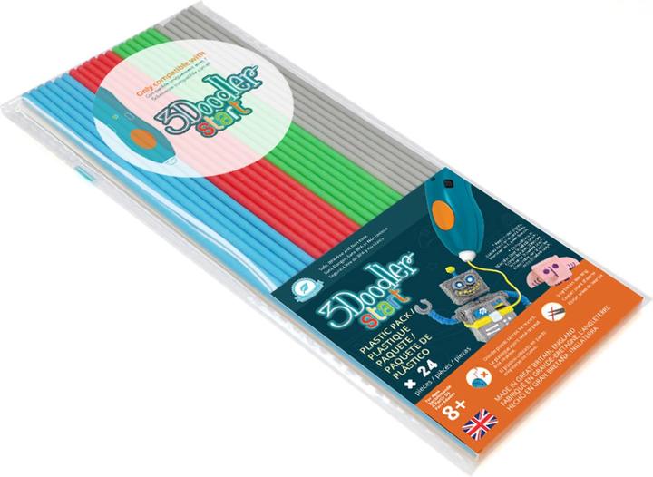Produktbild 3Doodler 24 ECO-Filamente MIX 2 (PLA, 2.50 mm, 1 g, Mehrfarbig)