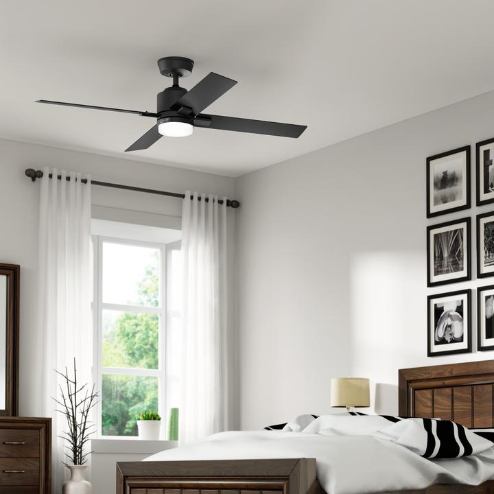 Image du produit Hunter Fans DC Deckenventilator Mila Schwarz mit LED & Fernbedienung (44 dB)