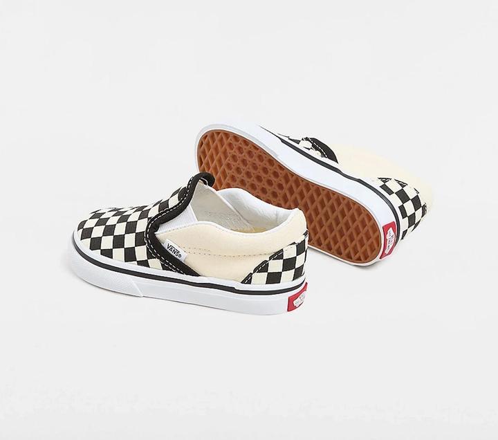Actual product image Vans TD Classic Slip-On Blk&WhtChckerboard/Wht (23.5)