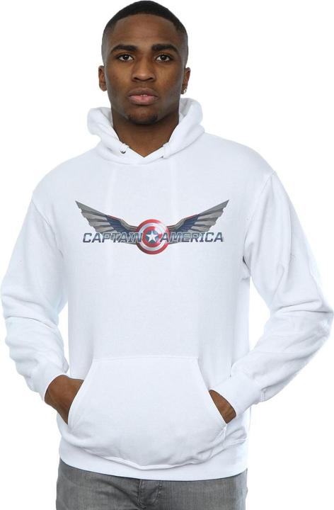 Immagine prodotto Falcon And The Winter Soldier Captain America Logo Felpa con Cappuccio Uomo (L)