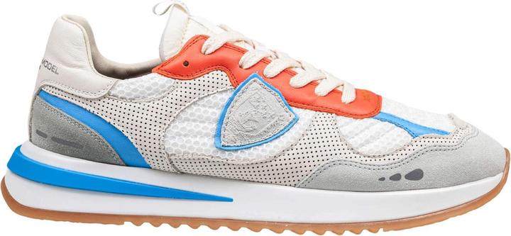 Immagine prodotto Philippe Model olympique sneakers in leather and fabric color white, grey and orange (40)