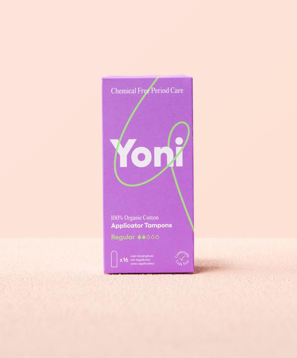 Produktbild Yoni Tampons mit Applikator - normal - 100 Bio-Baumwolle - 16 Stk (16 x, Normal)