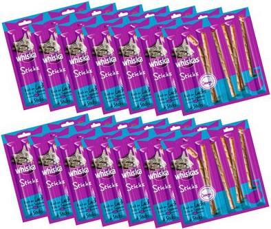 Produktbild Whiskas STICKS Packung Reich an Lachs (Adult, 14 Stk., 36 g)