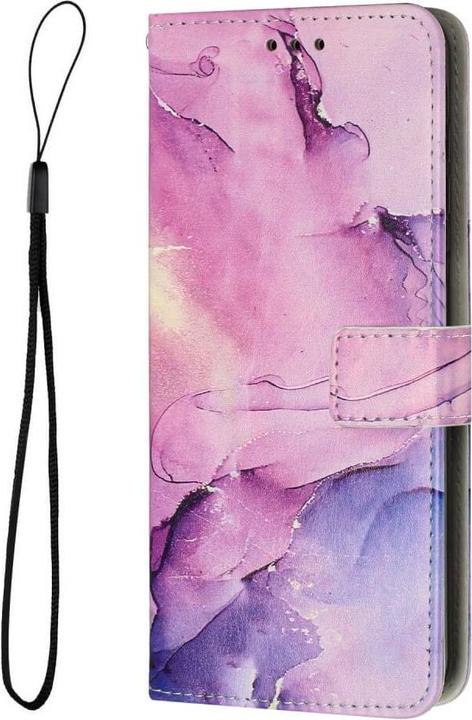 Produktbild Cover-Discount Google Pixel 7a - Leder Hülle Marble violett (Google Pixel 7a)