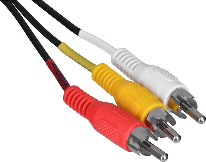 Actual product image Savio CL-133 SCART Cable SCART (21-pin) 3 x RCA Multicolor (2 m)