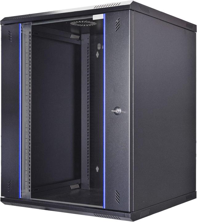 Wirewin Wandschrank 600X600X12U Pro 2nd Gen 19 / 12HE / Schwarz (12 HE, 19 Zoll Rack)