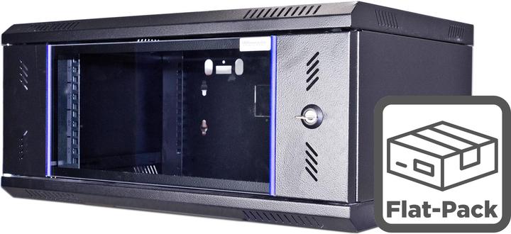 Produktbild Wirewin Wandschrank 600X450X4U Pro 2nd Gen FP 19 / 4HE / Schwarz (4 HE, 19 Zoll Rack)