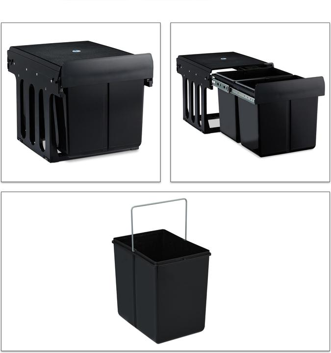 Image du produit Relaxdays Poubelle-encastrable (15 l)