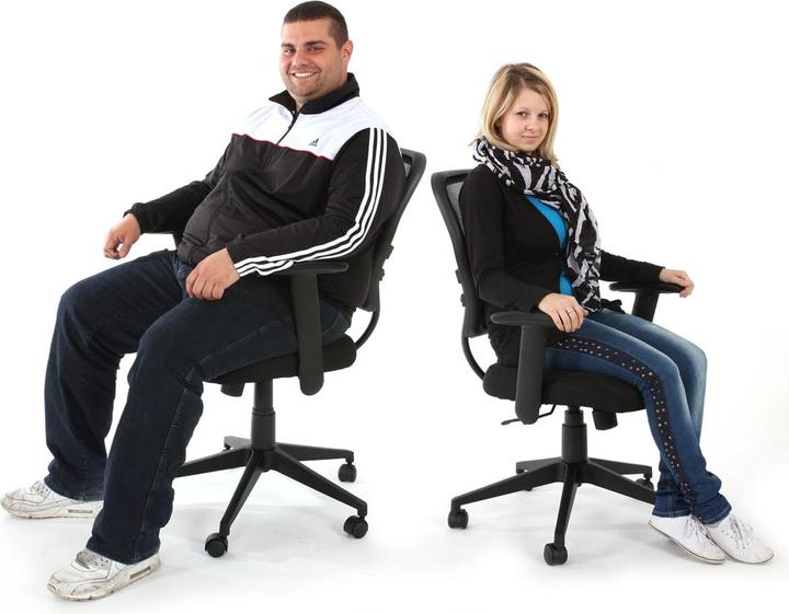 Actual product image Swisshandel24 Professional office chair Seattle, executive swivel chair, 150kg load capacity, imitation leather -