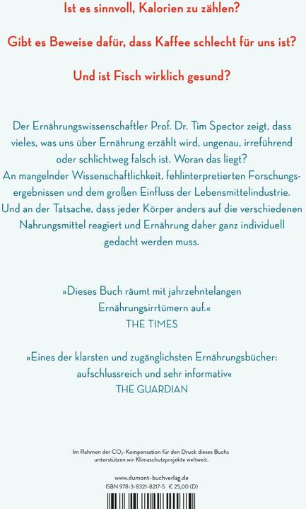 Immagine prodotto Die Wahrheit über unser Essen (Tedesco, Tim Spector, Sara Riffel, Petra Huber, 2022)