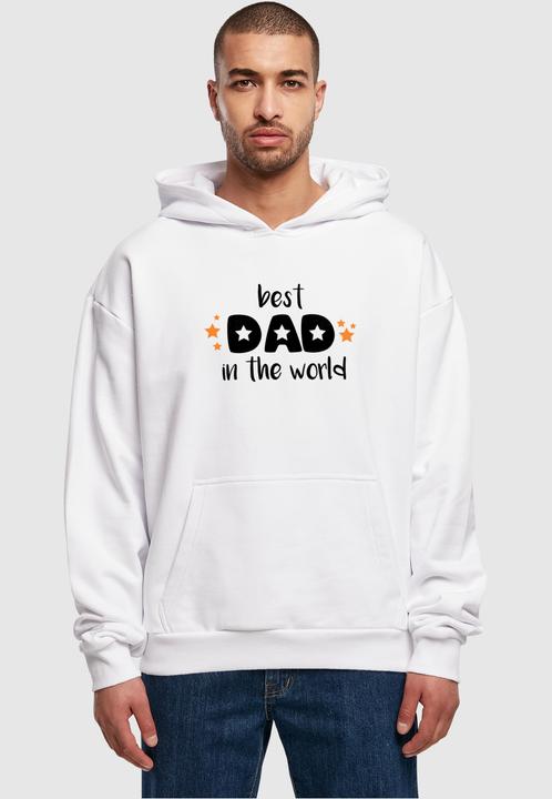 Immagine prodotto Merchcode Festa del papà - Felpa con cappuccio ultra pesante "Best Dad In The World" - 113613 (L)