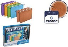 Actual product image Elba Suspension files AZO Ultimate, for drawers, orange (A4, 10 x)