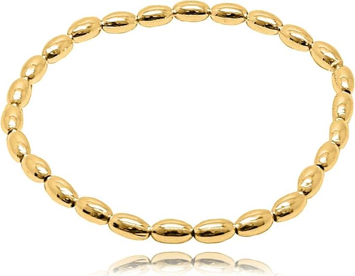 Leyda Armband Navette (18 cm, Silber 925, vergoldet 750 / 18 K Gold)