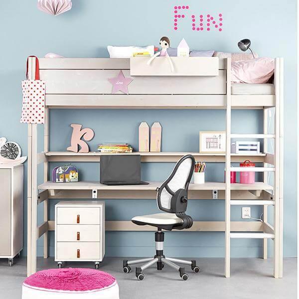 Image du produit Lifetime Kidsrooms Lit surélevé avec plancher roulant (90 x 200 cm)