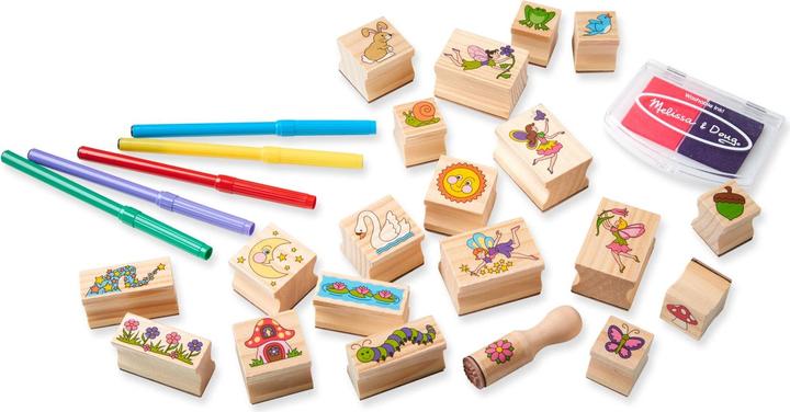 Actual product image Melissa & Doug Stamp-a-Scene Fairy Garden