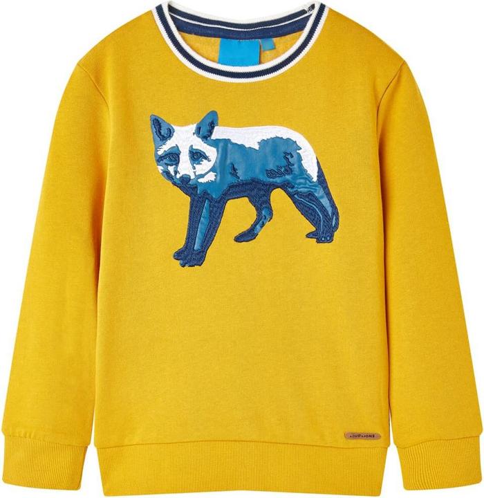 VidaXL Kinder-Sweatshirt Ocker 140,Material: 100 % Baumwolle,Farbe (140)