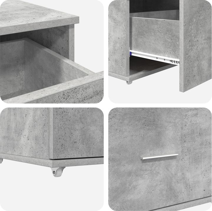 Immagine prodotto VidaXL Cassettiera cemento grigio cemento ante medie