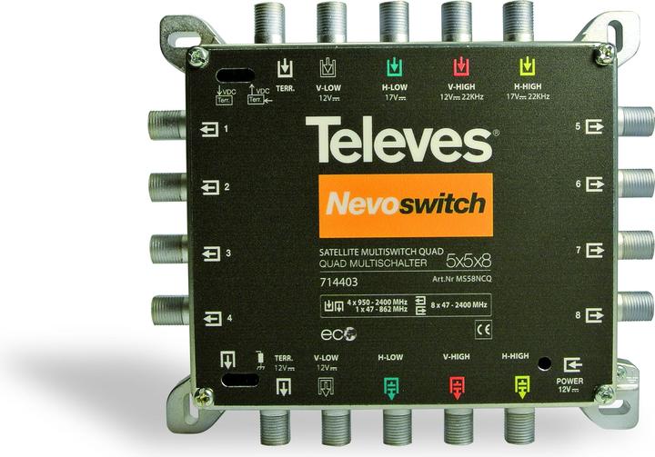Image du produit Televes Commutateur multiple MS58NCQ (Multi commutateur)