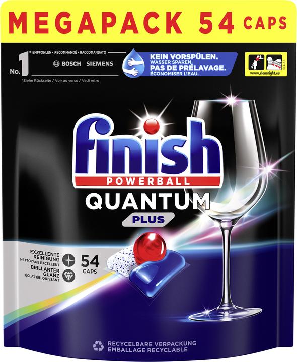 Actual product image Finish Quantum Plus (Tabs, 54 Washing cycles)