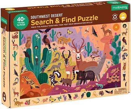 Produktbild Mudpuppy Search & Find Puzzle, Wüste (64 Teile)