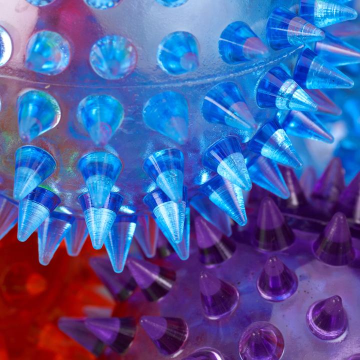 Actual product image Relaxdays LED Spiky Ball Set of 12