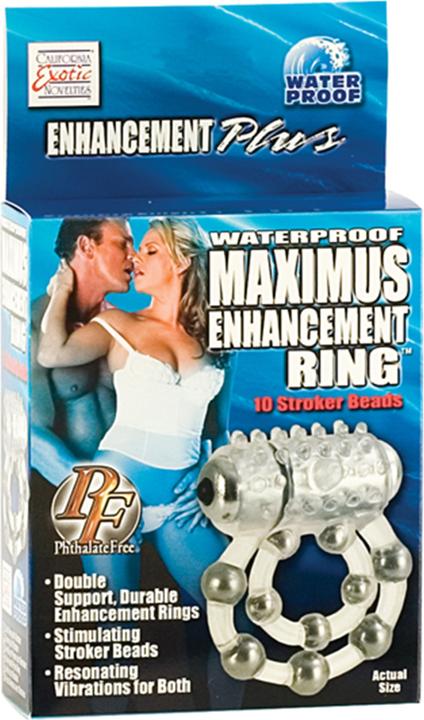 Actual product image CalExotics Maximus penis ring with vibrating beads (5 cm)