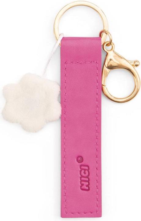 Produktbild Magni NICI Schlüsselanhänger Beste Oma Kunstlederband mit Blume pink 10cm