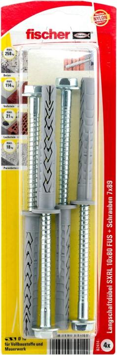 Produktbild Fischer Langschaftdübel SXRL 10x80 FUS K (4). (4 Stk.)