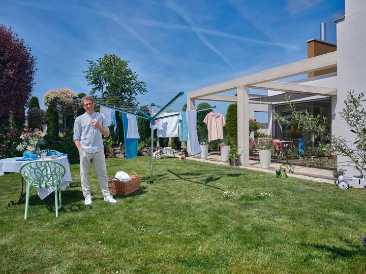 Produktbild Leifheit Wäscheschirm Linomatic 500 Deluxe Cover (50 m)