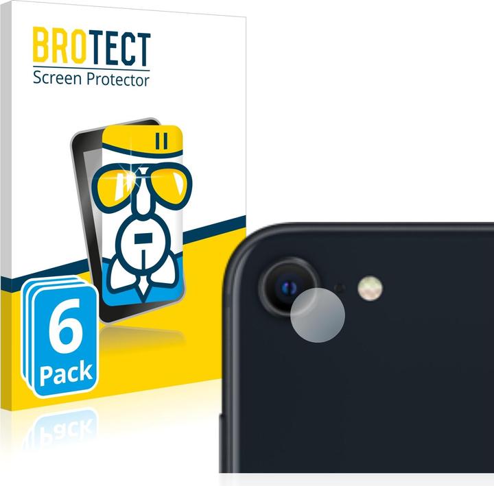 Produktbild BROTECT AirGlass Panzerglasfolie (6 Stück, Apple iPhone SE (3rd Gen))