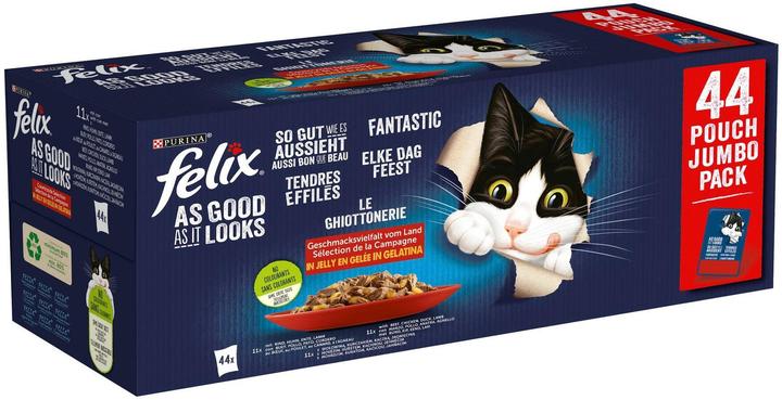 Felix Multipack : aussi bon qu'il en a l'air (Adulte, 44 pcs, 3740 g)