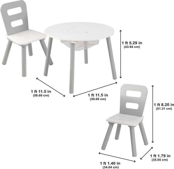 Actual product image KidKraft Round table with 2 chairs (Child seating group)