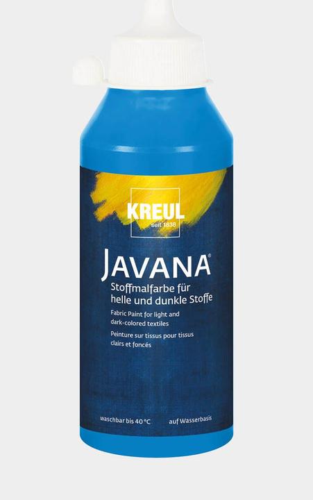 Produktbild Kreul Javana Stoffmalfarbe für helle und dunkle Stoffe, 250 ml (Blau, 250 ml)