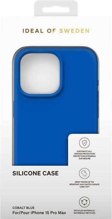 Immagine prodotto iDeal Of Sweden Cover in silicone di design blu cobalto (Apple iPhone 15 Pro Max)