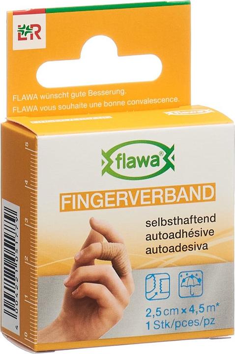 Flawa Fingerverband selbsthaftend 2.5cmx4.5m hautfarbig (1 x)