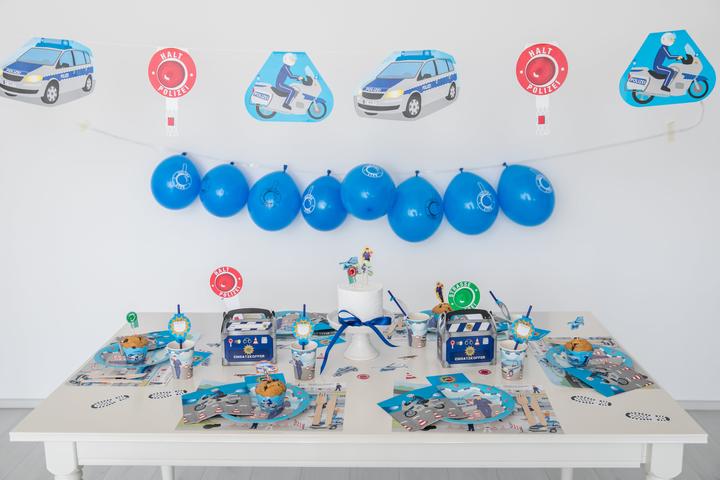 Produktbild DH-Konzept Party Deko Set Polizei 89 teilig