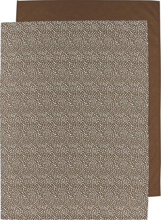 Meyco Drap de lit 2-pack Cheetah chocolate / Uni chocolate