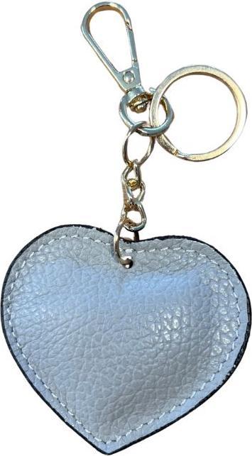 Actual product image Prima Ballerina Bag Charm und Schlüsselanhänger Herz Grau