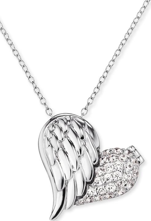 Immagine prodotto Engelsrufer Collana Cuore Ali Argento (Argento 925 rodiato, 44 cm)