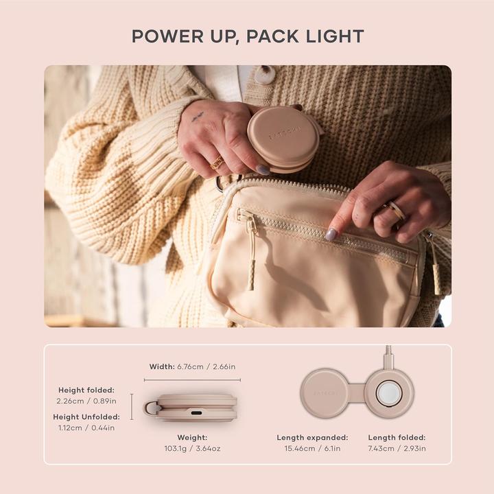 Produktbild Satechi OntheGo 2-in-1 Wireless Charger mit Qi2 (15 W)