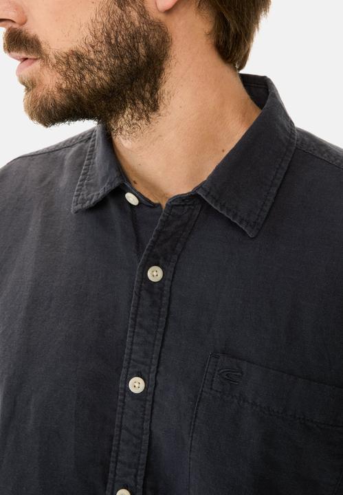 Image du produit Camel Active Langarm-Leinenhemd mit Soft-Wash-Veredelung (L)