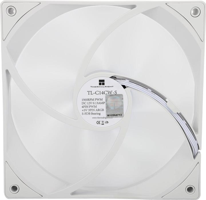 Produktbild Thermalright TL-C14CW-S computer cooling system Computer case Fan Black 1 pc(s) (140 mm, 1 x)