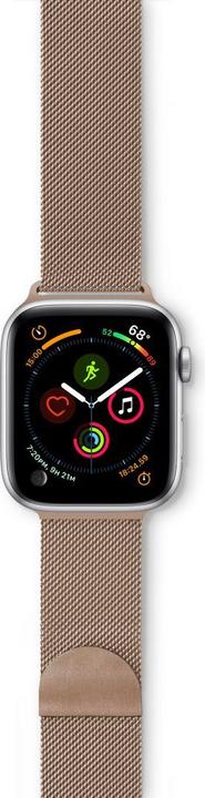 Actual product image Epico Apple Watch 42/44/45 mm - milanese loop, gold (20 mm, Stainless steel)