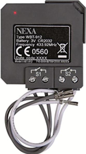 Nexa WBT-912 émetteur de maison intelligente Wired & Wireless Wall-mounted