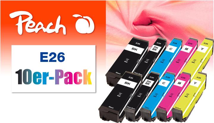 Image du produit Peach Encre Epson n° 26 2x chaque BK, PHBK, C, M, Y (M, C, Y)
