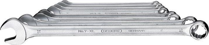 Gedore 7 XL-080 Ring-Maulschlüssel-Satz, extra lang, 8-teilig 8-19 mm (19 mm)