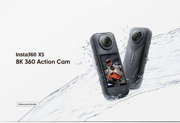 Productafbeelding Insta360 X5 Motorcycle Bundle (30p, Bluetooth, WiFi)