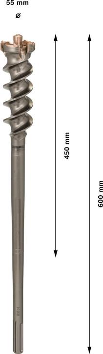 Produktbild Bosch Professional Zubehör PRO SDS max-9 Break Through Bohrer, 55 x 450 x 600 mm (55 mm)