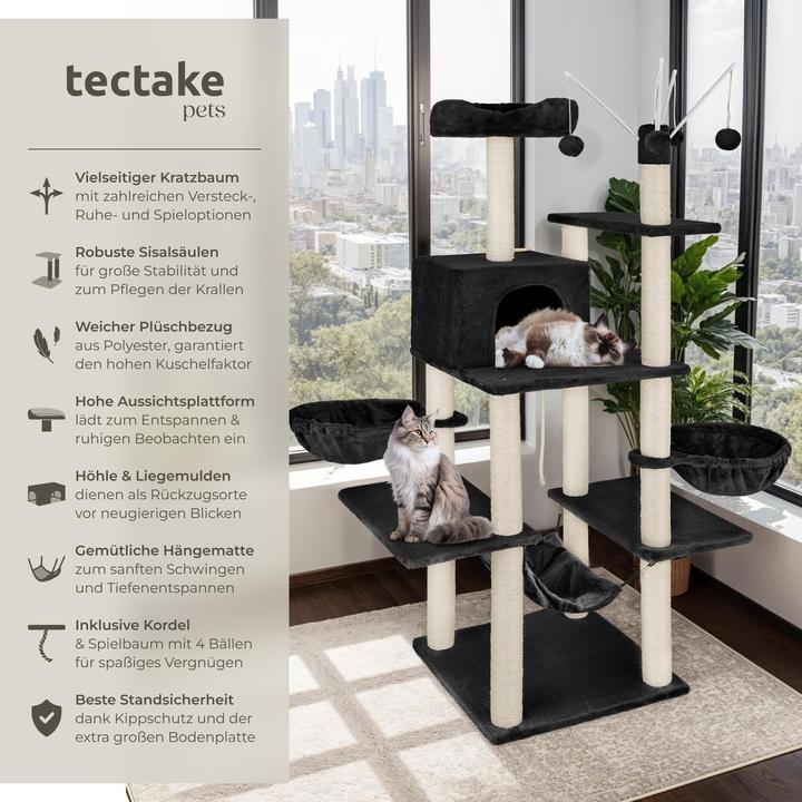 Produktbild tectake Lilou (165 cm, Schwarz)