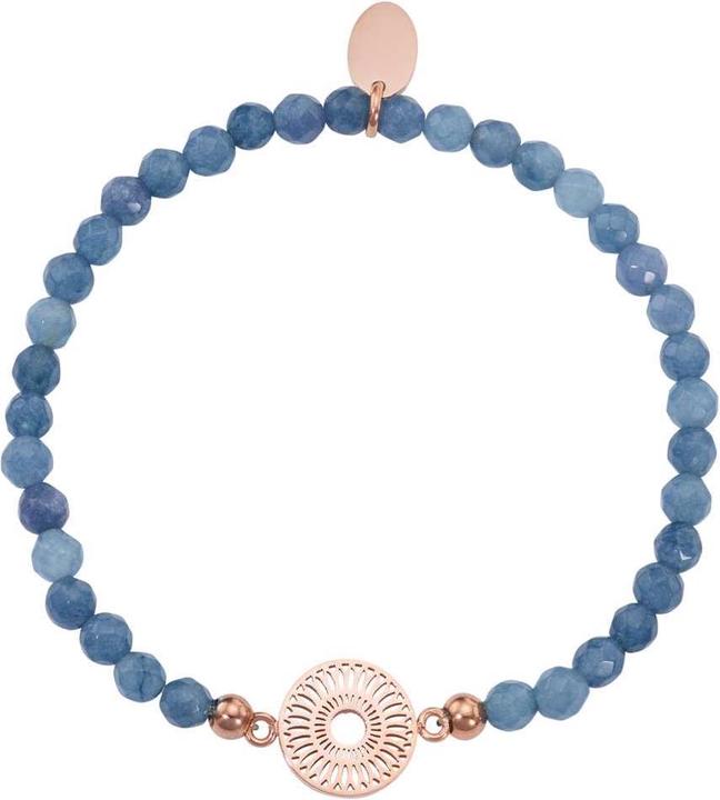 Immagine prodotto Bijouteria Bracciale (19 cm, Acciaio inossidabile, Rivestimento in PVD (colore oro), Giada)